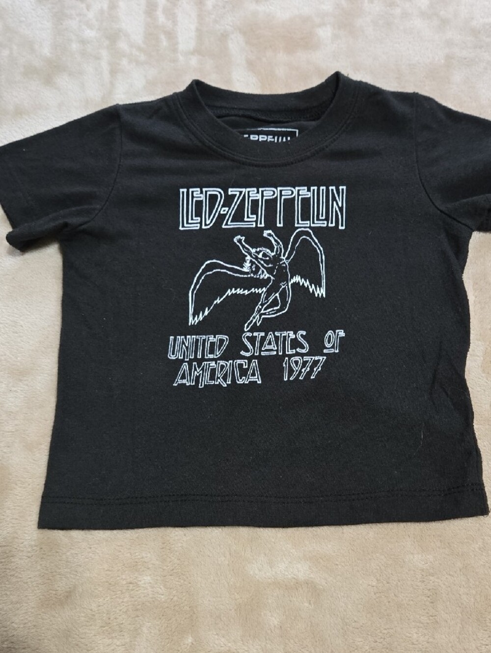 Black Graphic Rocker Tops - Picture 3 of 6
